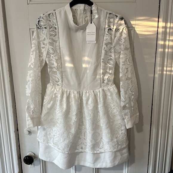 English Factory White Lace Layered Dress. NWT - Picture 3 of 8